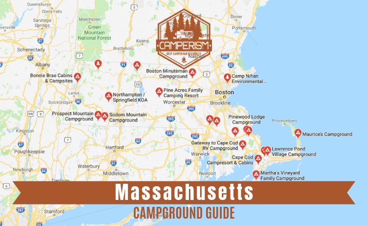 Campgrounds with cabins in Massachusetts